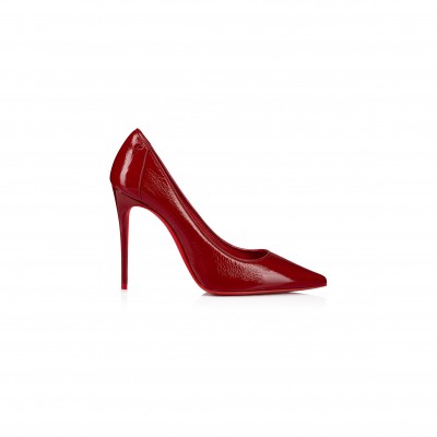 CHRISTIAN LOUBOUTIN SPORTY KATE 100 MM PUMPS-VOG PATENT LEATHER-LOUBI-WOMEN 1250474R558